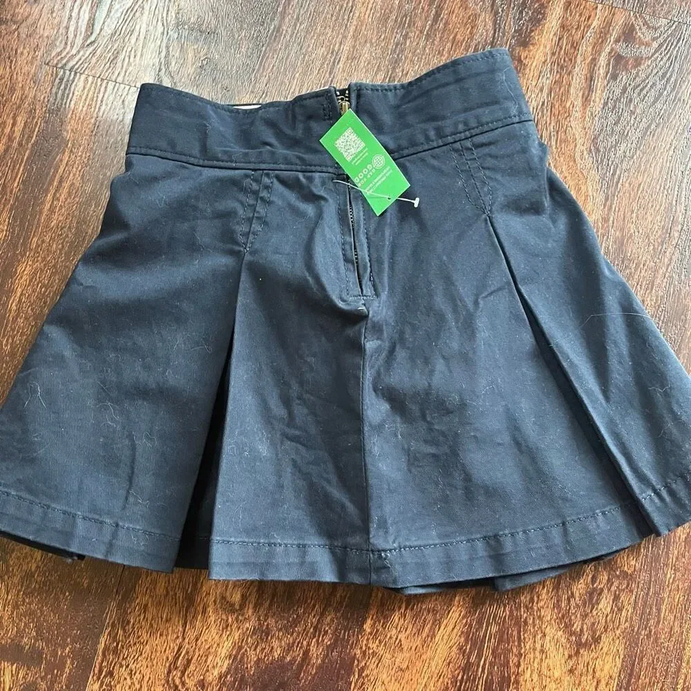 Gap kids NWT Girls mini navy pleated uniform skort 6 slim